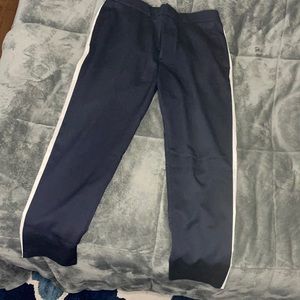 Zara Black w White Stripe Pants